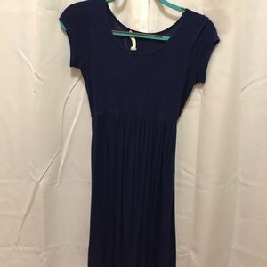 Soft dark blue dress